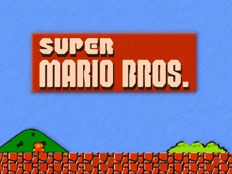 super mario bros title