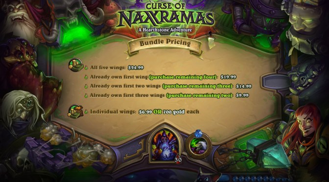 Hearthstone: Curse Of Naxxramas Pricing Announced