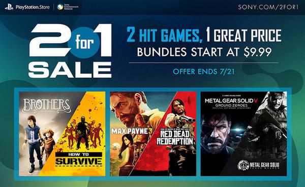 PlayStation Network 2-for-1 Sale