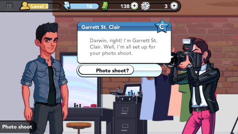 Why did I choose my own name? My character has black hair, like me, brown eyes, like me, thick eyebrows, like me, and is rather sexy, like me.