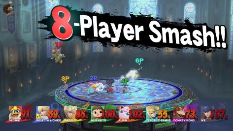Eight Player Super Smash Bros. for Wii U
