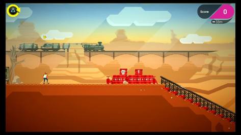 Just skateboarding through the sandy desert.