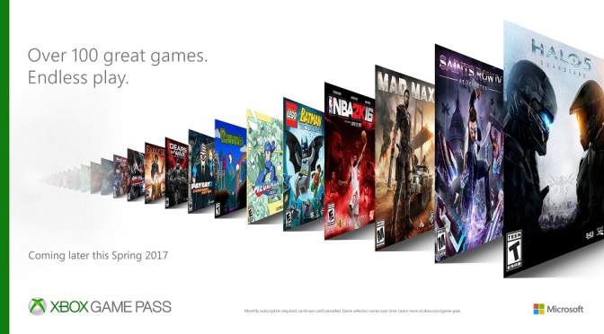 Microsoft unveils “Game Pass”